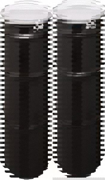 Open Head Drum: 55 gal, 1A2/X430/S UN Rating Solid, 1A2/Y1.5/175 UN Rating Liquid, Black