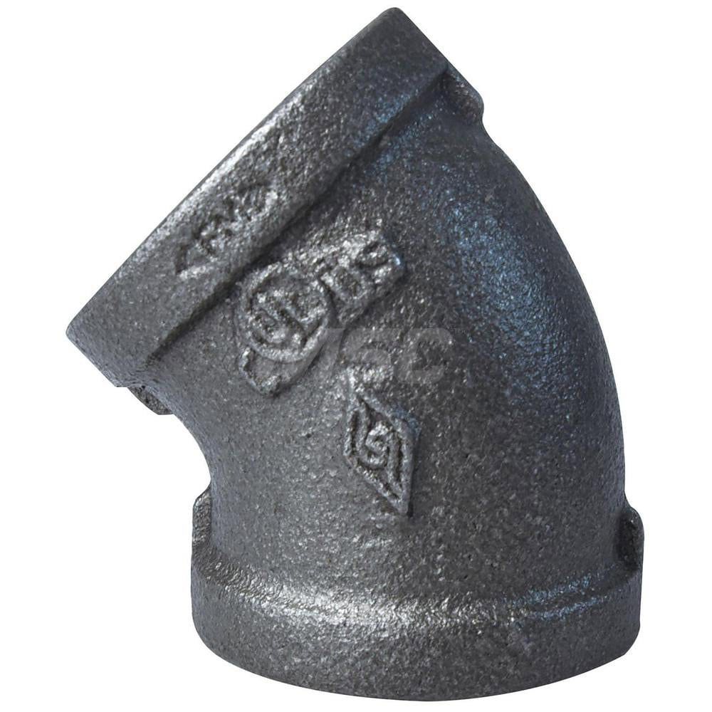Black 45 &deg; Elbow: 1-1/4