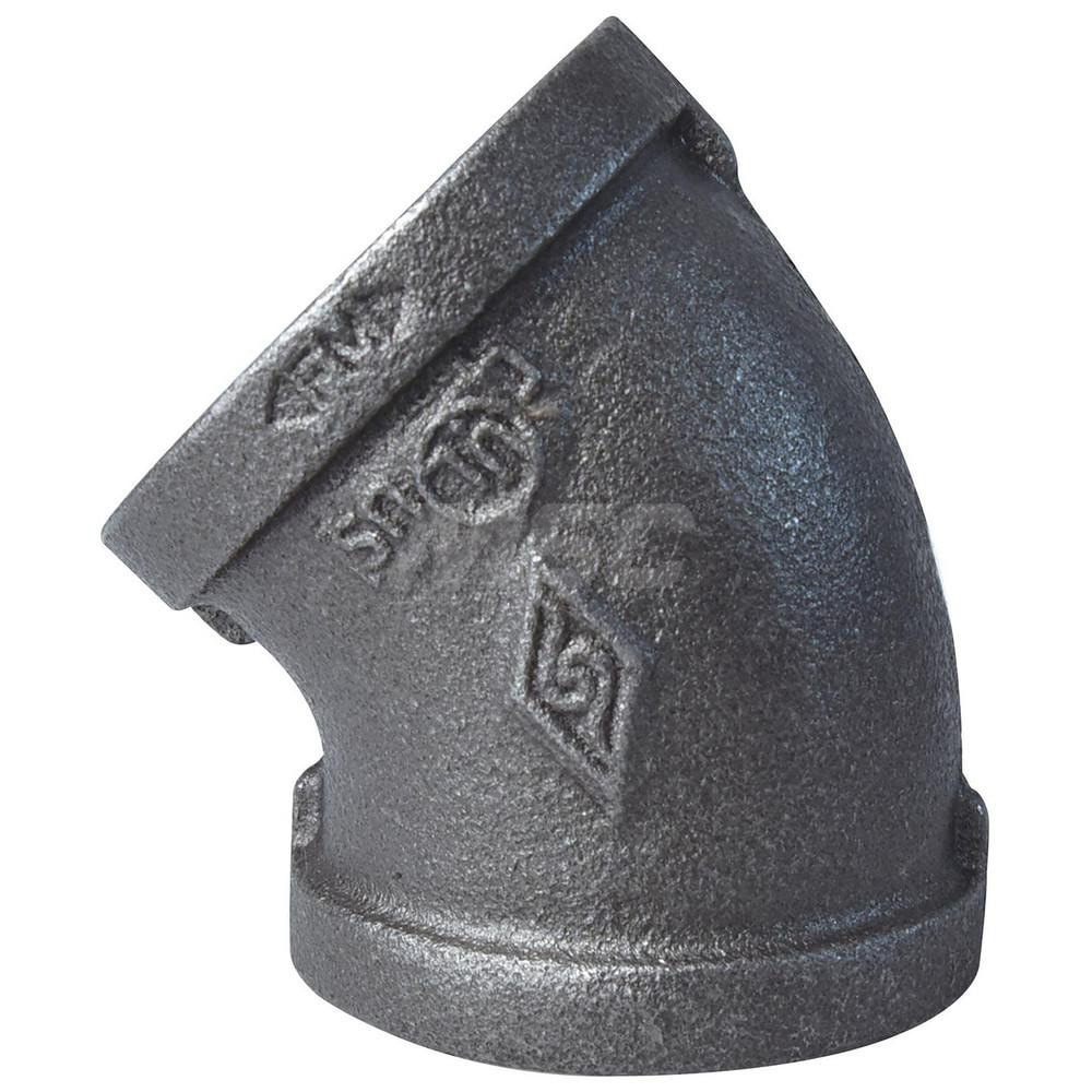 Black 45 &deg; Elbow: 1-1/2