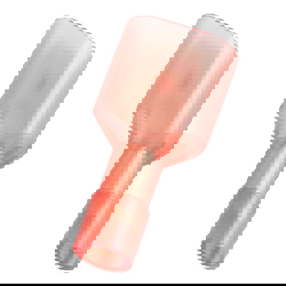 Wire Disconnect: Male, Red, Nylon, 22-16 AWG, 1/4