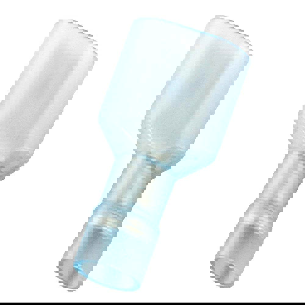 Wire Disconnect: Male, Blue, Nylon, 16-14 AWG, 1/4