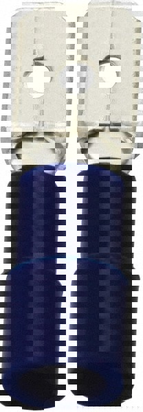 Wire Disconnect: Male, Blue, Polycarbonate, 16-14 AWG, 1/4