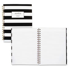 NOTEBOOK;CAMBR;B&W STRIPES