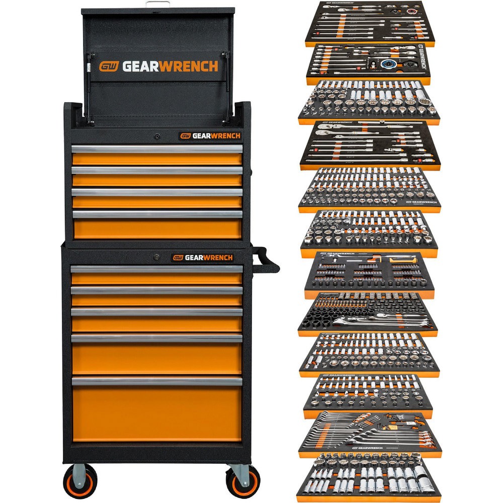 Combination Hand Tool Sets; Set Type: MECHANICS ; Tool Type: Assorted ; Number Of Pieces: 789 ; Measurement Type: Inch & Metric; Torx ; Tool Finish: Full Polish Chrome ; Container Type: Molded Tray; Foam Module
