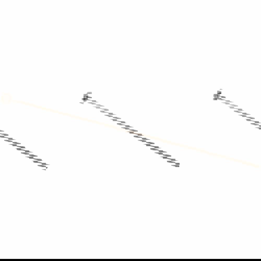 Straight Ejector Pin: 1 mm Pin Dia, 100 mm OAL, Steel