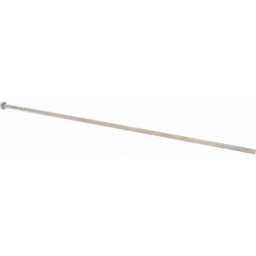 Straight Ejector Pin: 5.2 mm Pin Dia, 315 mm OAL, Steel