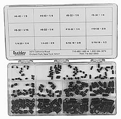 144 Piece, M4x0.70 to M10x1.50, Alloy Steel Set Screw Assortment