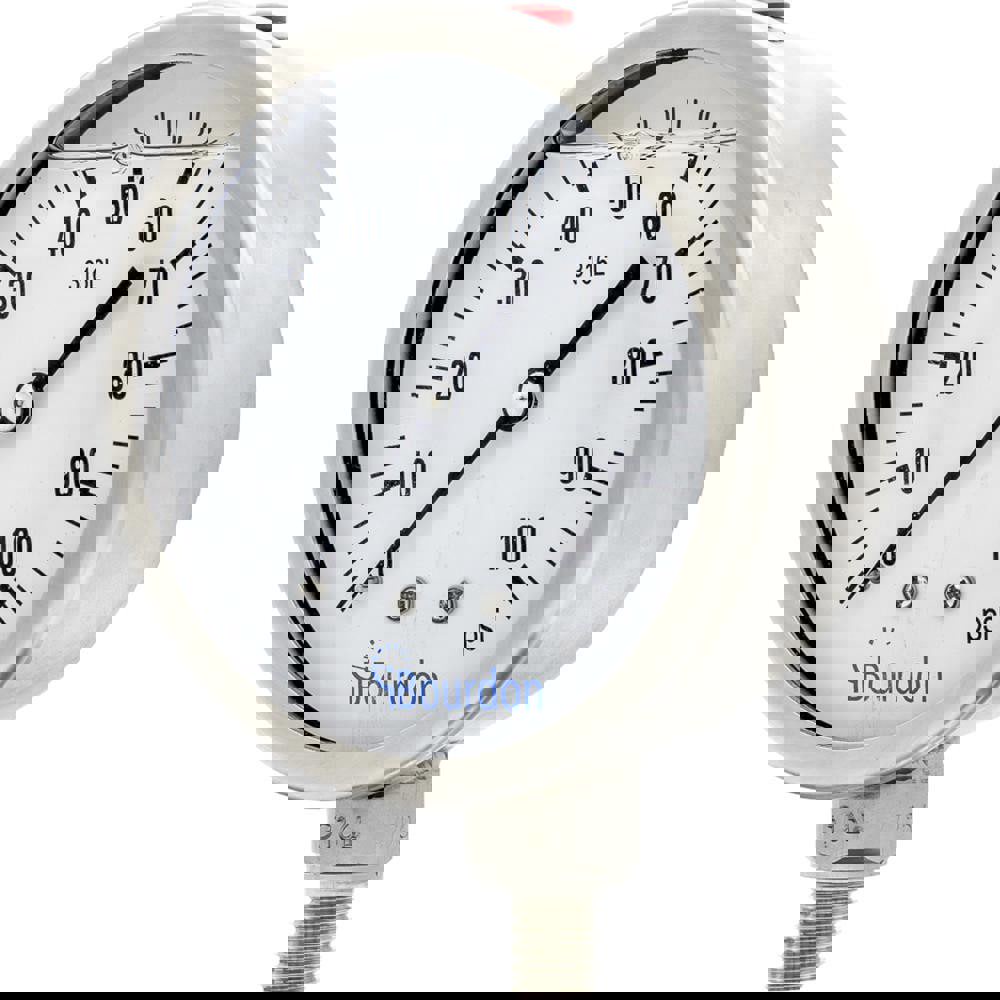 Pressure Gauges; Gauge Type: Commercial Pressure Gauges ; Scale Type: Single ; Accuracy (%): Class 1 - 1% Accuracy (full scale) ; Dial Type: Analog ; Thread Type: NPT ; Bourdon Tube Material: Stainless Steel
