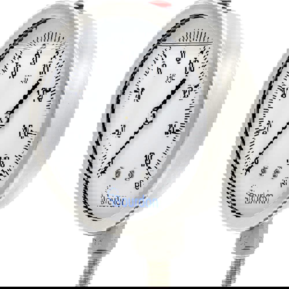 Pressure Gauges; Gauge Type: Commercial Pressure Gauges ; Scale Type: Single ; Accuracy (%): Class 1 - 1% Accuracy (full scale) ; Dial Type: Analog ; Thread Type: NPT ; Bourdon Tube Material: Stainless Steel