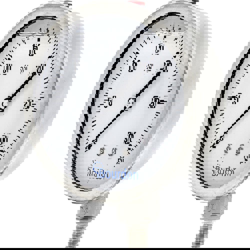 Pressure Gauges; Gauge Type: Commercial Pressure Gauges ; Scale Type: Single ; Accuracy (%): Class 1 - 1% Accuracy (full scale) ; Dial Type: Analog ; Thread Type: NPT ; Bourdon Tube Material: Stainless Steel