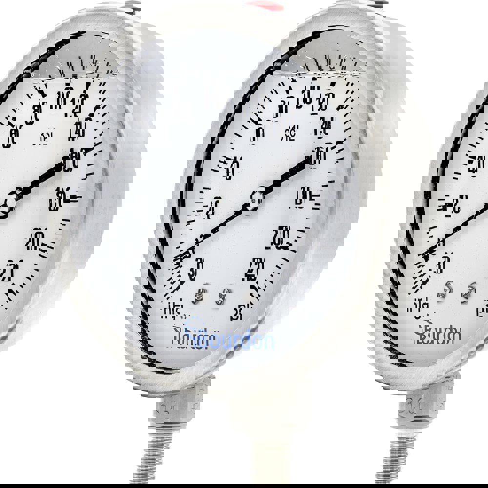 Pressure Gauges; Gauge Type: Commercial Pressure Gauges ; Scale Type: Single ; Accuracy (%): Class 1 - 1% Accuracy (full scale) ; Dial Type: Analog ; Thread Type: NPT ; Bourdon Tube Material: Stainless Steel