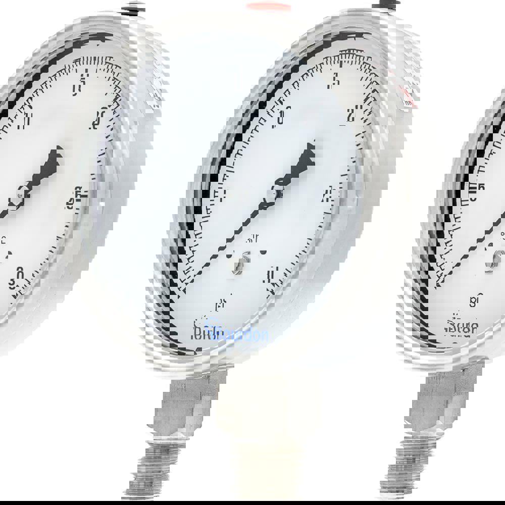 Pressure Gauges; Gauge Type: Commercial Pressure Gauges ; Scale Type: Single ; Accuracy (%): Class 1 - 1% Accuracy (full scale) ; Dial Type: Analog ; Thread Type: NPT ; Bourdon Tube Material: Stainless Steel