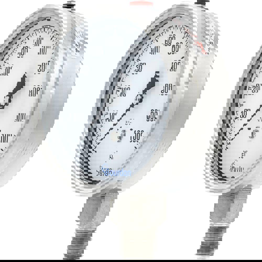 Pressure Gauges; Gauge Type: Commercial Pressure Gauges ; Scale Type: Single ; Accuracy (%): Class 1 - 1% Accuracy (full scale) ; Dial Type: Analog ; Thread Type: NPT ; Bourdon Tube Material: Stainless Steel