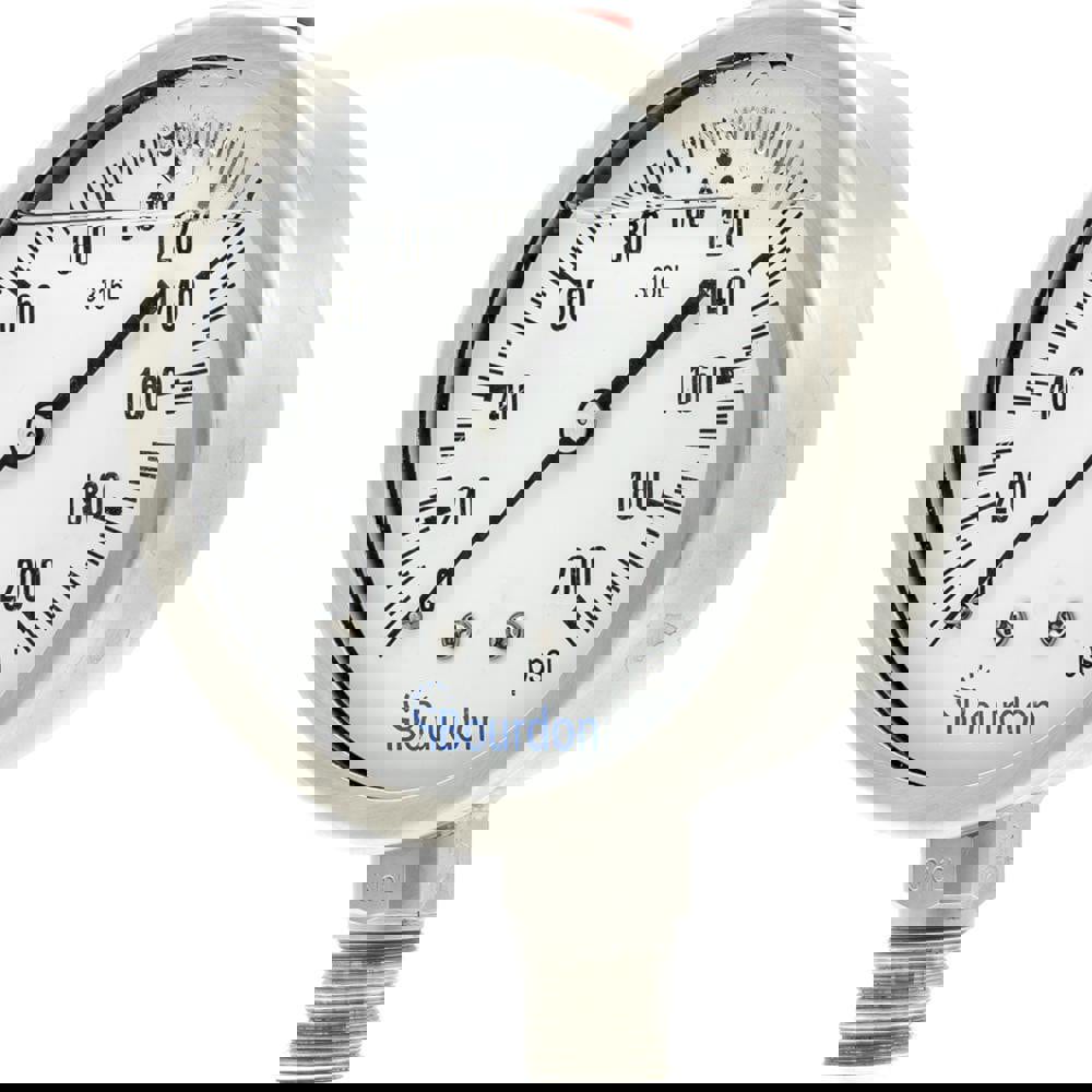 Pressure Gauges; Gauge Type: Commercial Pressure Gauges ; Scale Type: Single ; Accuracy (%): Class 1 - 1% Accuracy (full scale) ; Dial Type: Analog ; Thread Type: NPT ; Bourdon Tube Material: Stainless Steel