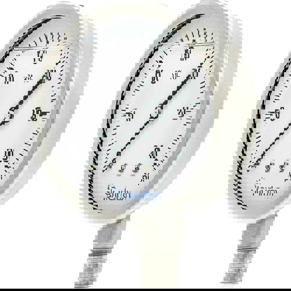 Pressure Gauges; Gauge Type: Commercial Pressure Gauges ; Scale Type: Single ; Accuracy (%): Class 1 - 1% Accuracy (full scale) ; Dial Type: Analog ; Thread Type: NPT ; Bourdon Tube Material: Stainless Steel