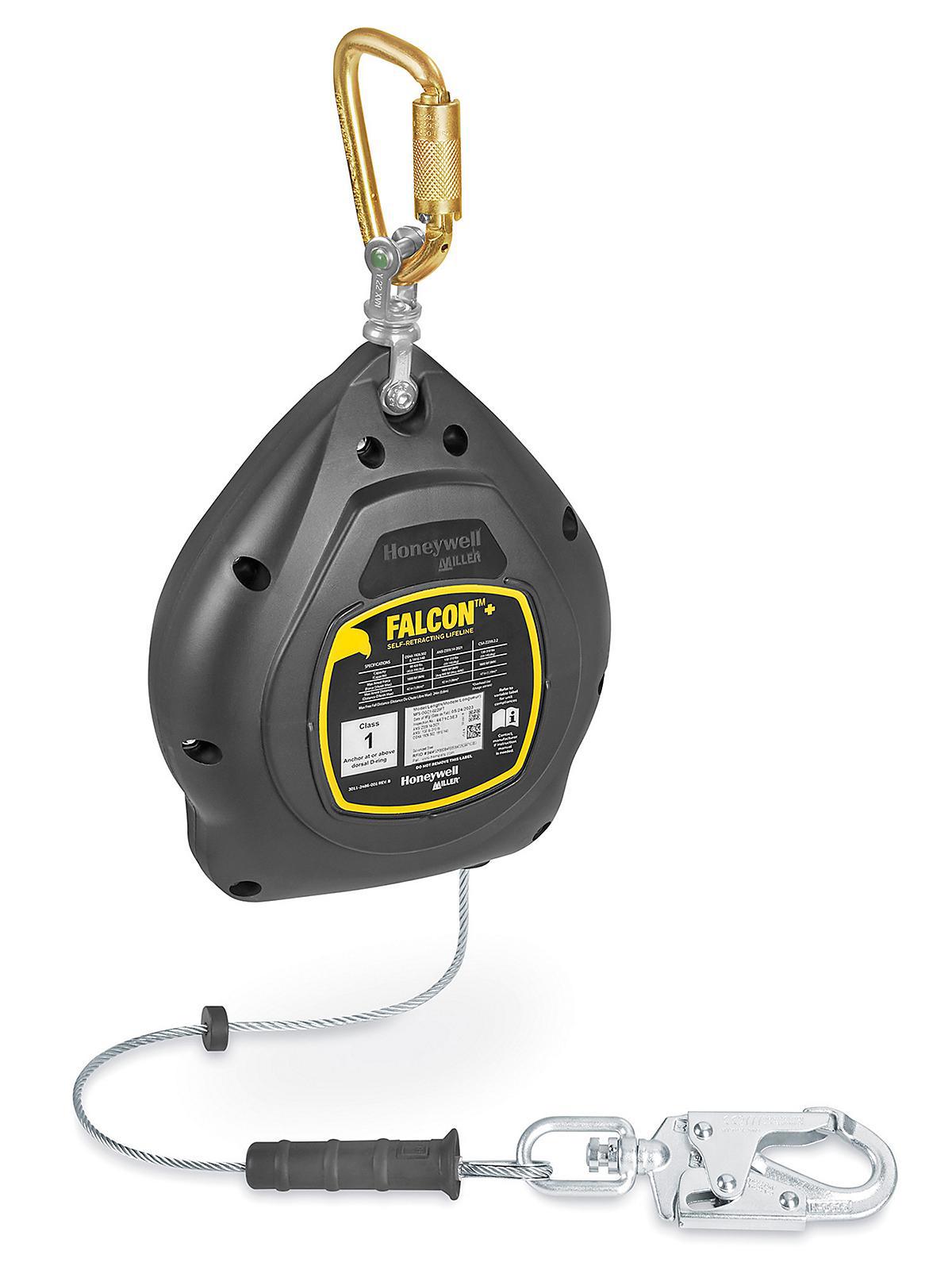 Self-Retracting Lifeline: 420 lb Capacity, 20.00' Lifeline, Steel Self-Locking Carabiner