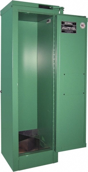 Flammable & Hazardous Storage Cabinets: 1 Door, Self Closing, Green