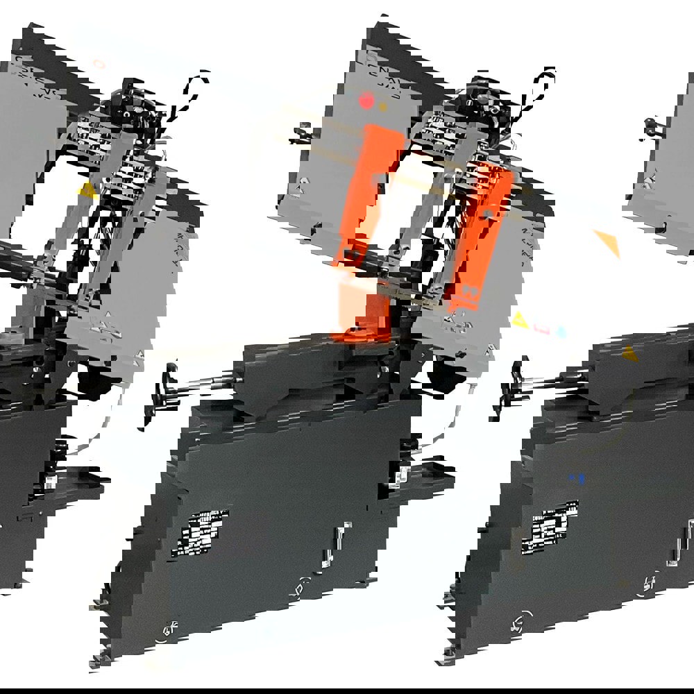 Combination Horizontal & Vertical Bandsaws; Machine Style: Manual ; Drive Type: Step Pulley ; Horsepower: 3 ; Angle of Rotation: 90 ; Maximum Capacity (Rounds) at 90 Degrees (Decimal Inch): 9.8000