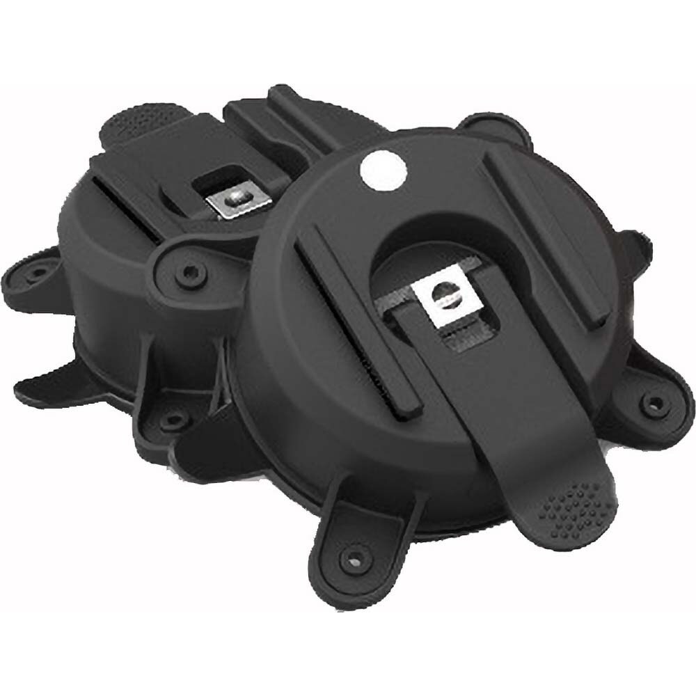 Pedestrian Barrier Suction Cup: Black, Wall Mount, Use with Banner Stakes