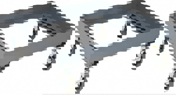 Gray, Polypropylene/Steel, Cabinet Caster/Bracket