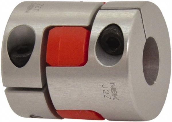 Flexible Jaw-Type Coupling: Aluminum Alloy, 7 to 10 mm Pipe, 35 mm OAL