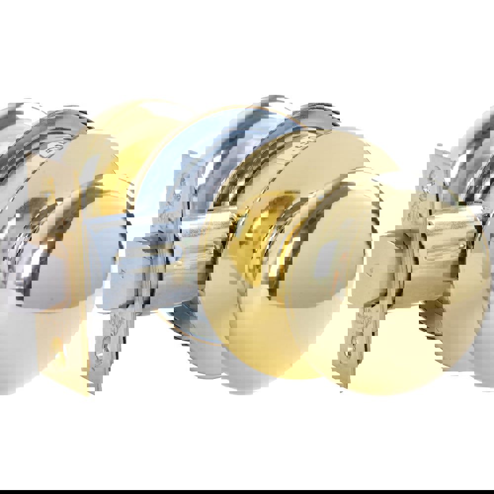 Knob Locksets; Type: Passage ; Key Type: Keyed Different ; Material: Metal ; Finish/Coating: Bright Brass ; Compatible Door Thickness: 1-3/8