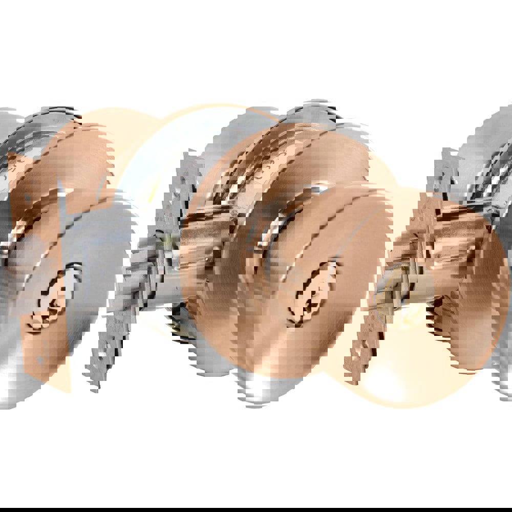 Knob Locksets; Type: Entrance ; Key Type: Keyed Different ; Material: Metal ; Finish/Coating: Satin Bronze ; Compatible Door Thickness: 1-3/8