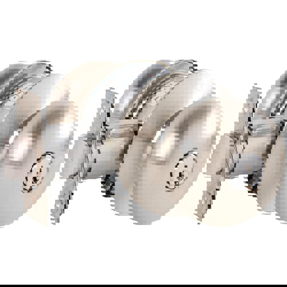 Knob Locksets; Type: Entrance ; Key Type: Keyed Different ; Material: Metal ; Finish/Coating: Satin Nickel ; Compatible Door Thickness: 1-3/8