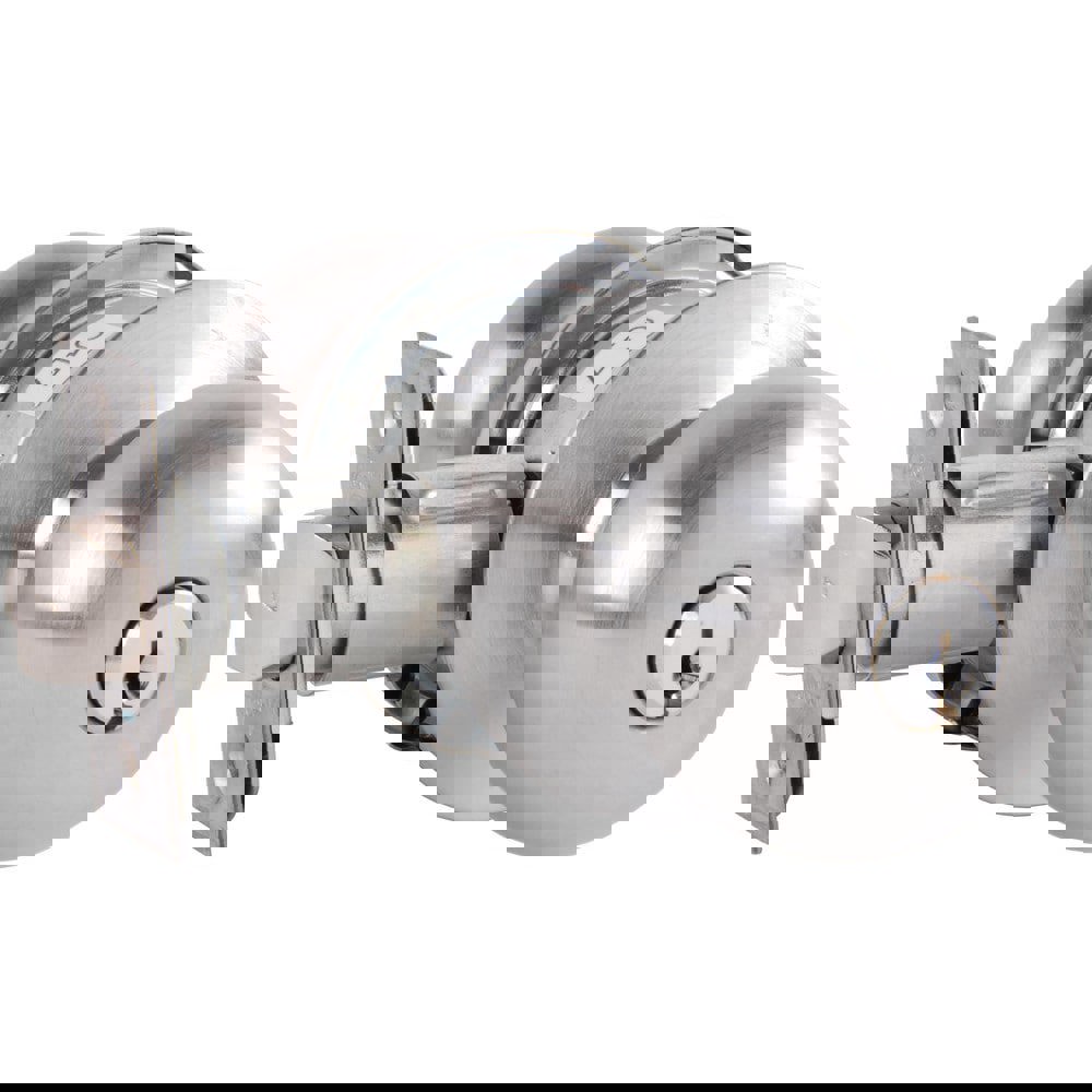 Knob Locksets; Type: Entrance ; Key Type: Keyed Different ; Material: Metal ; Finish/Coating: Satin Chrome ; Compatible Door Thickness: 1-3/8