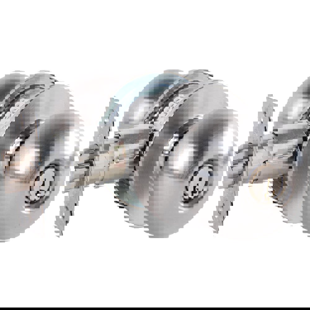 Knob Locksets; Type: Storeroom ; Key Type: Keyed Different ; Material: Metal ; Finish/Coating: Satin Chrome ; Compatible Door Thickness: 1-3/8