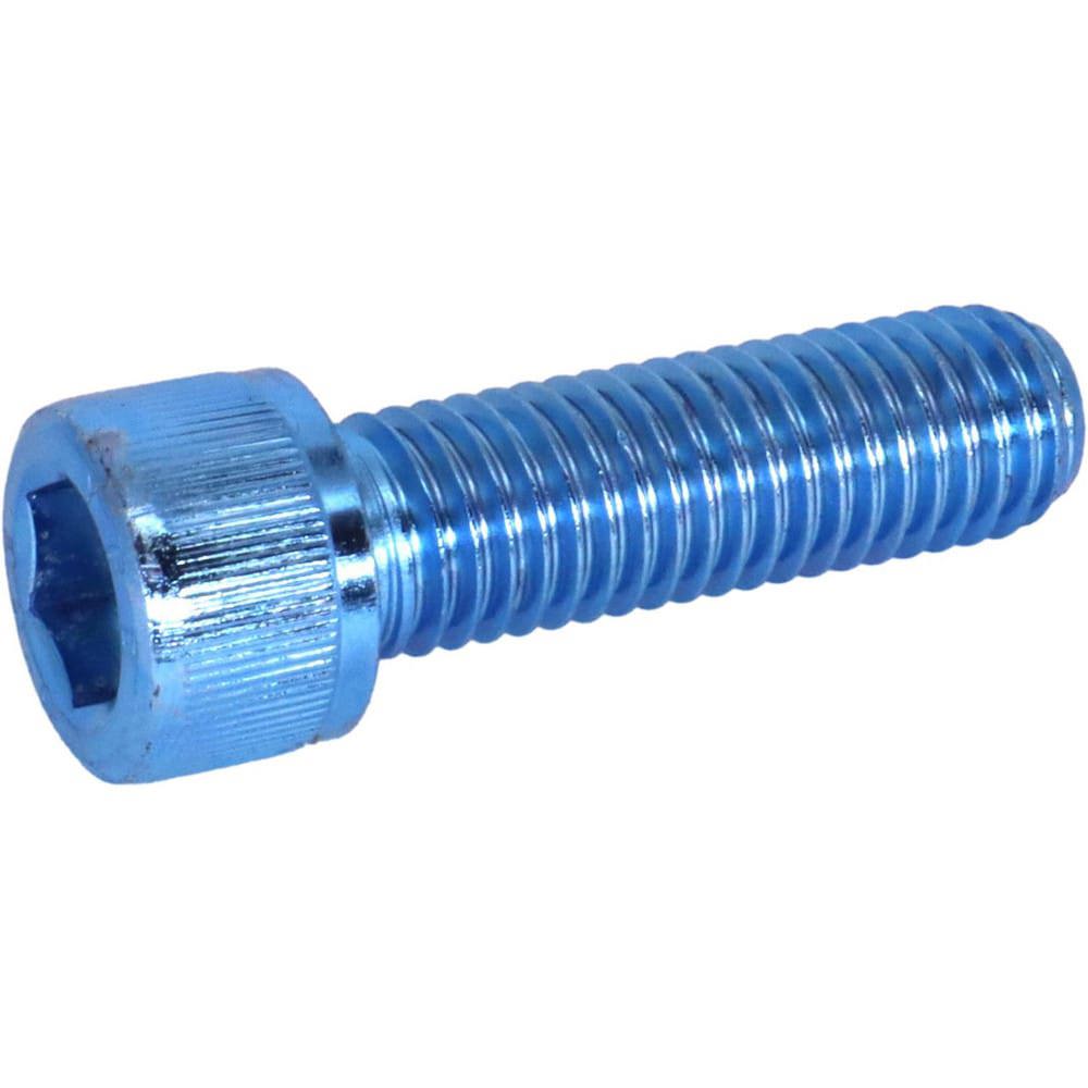 Socket Cap Screws; Thread Size (mm): M16x2 ; Length Under Head (mm): 40.00 ; Full or Partial Threading: Fully Threaded ; Drive Type: Hex ; Material: Alloy Steel ; Finish Coating: Zinc-Blue Trivalent Chromate