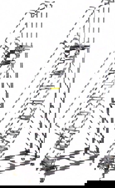 Steel Rolling Ladder: 9 Step