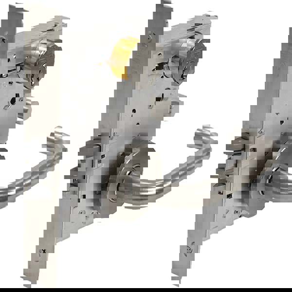 Lever Locksets; Type: Entrance; Door Thickness: 1-3/4; Key Type: Conventional; Back Set: 2-3/4; For Use With: Commercial Doors; Finish/Coating: Satin Chrome; Material: Steel; Material: Steel; Door Thickness: 1-3/4; Lockset Grade: Grade 1; Performance: Hea