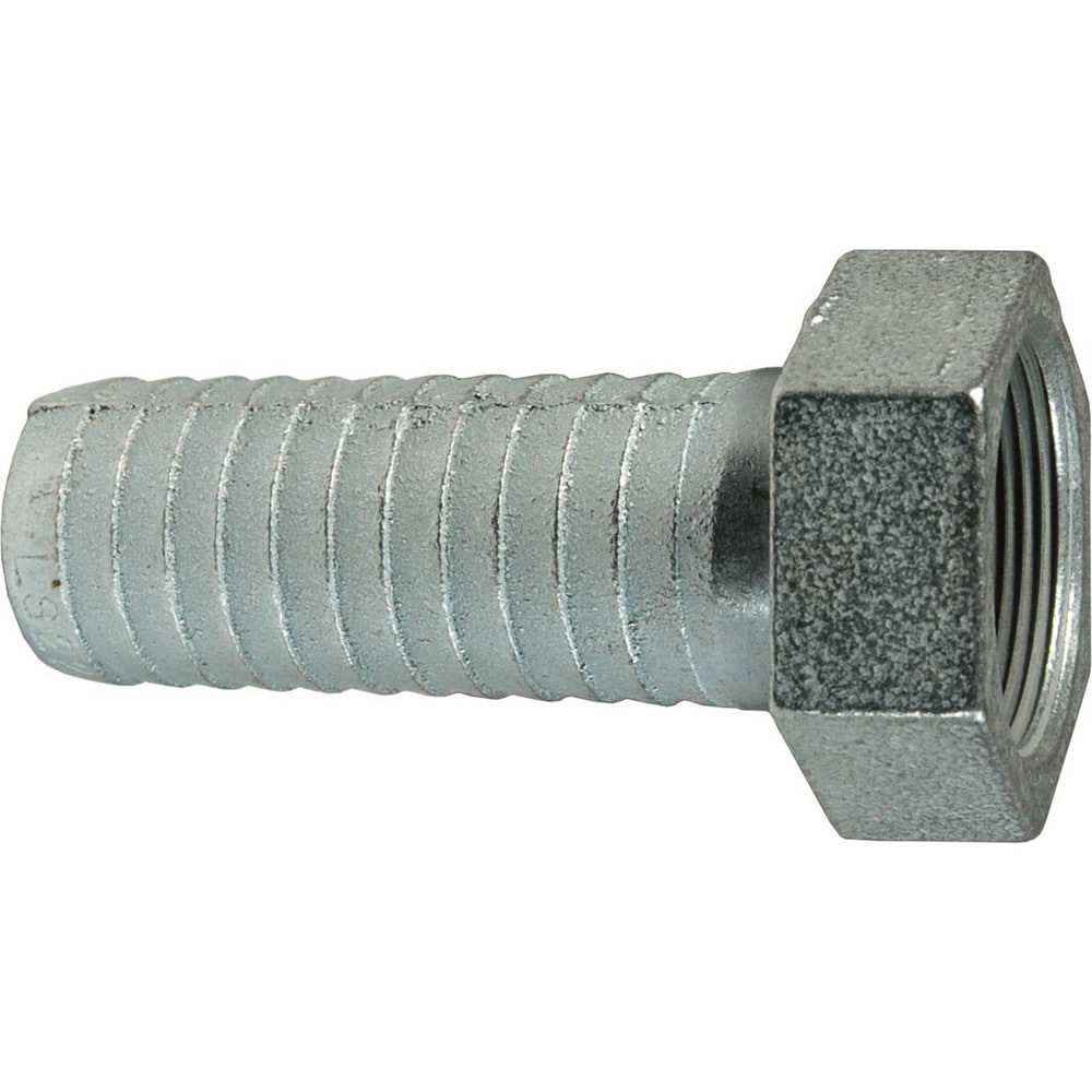 Suction & Discharge Hose Couplings; Type: Long Shank Hose Coupling ; Coupling Type: Long Shank x Female NPSM ; Coupling Descriptor: Long Shank Female Coupling ; Material: Plated Iron ; Coupler Size (Fractional Inch): 1-1/4 ; Thread Size: 1-1/4