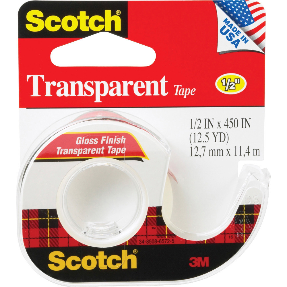 Scotch Transparent Tape In Handheld Disp