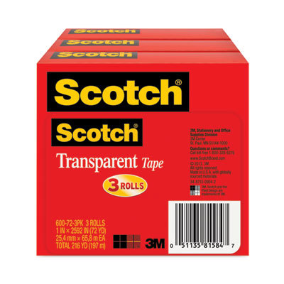 Scotch Transparent Tape, 3