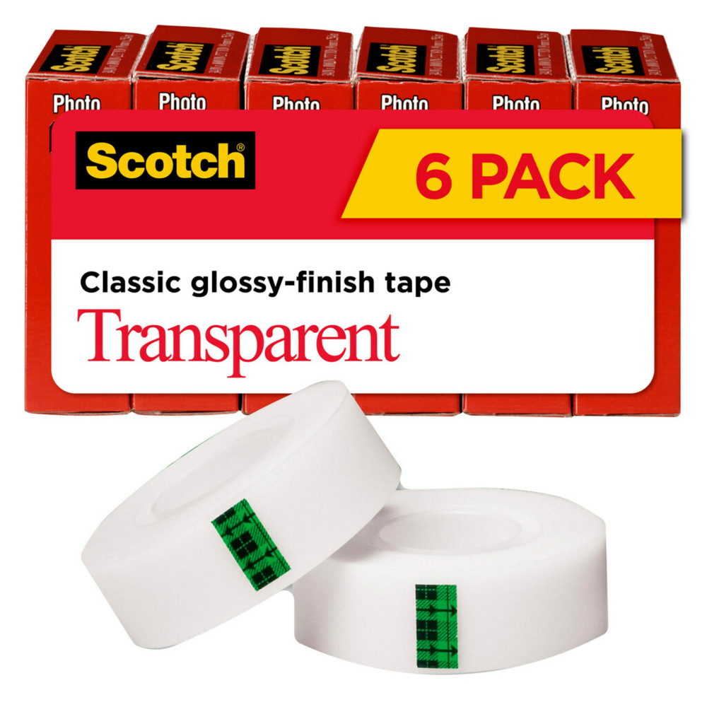 TAPE,TRANS,6-PACK,CR