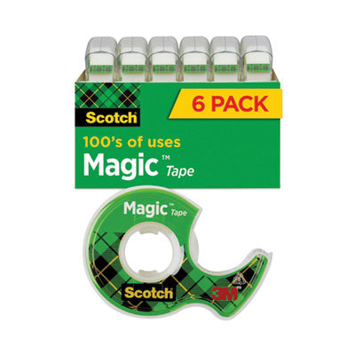 SCOTCH 6PK 3/4X650 MAGIC TAPE