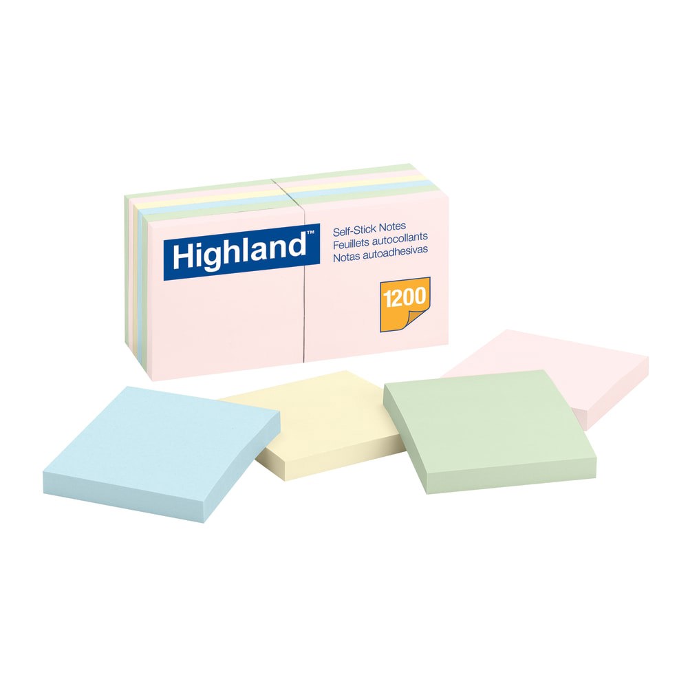 NOTE,HLND,3X3,ASST,12/PK