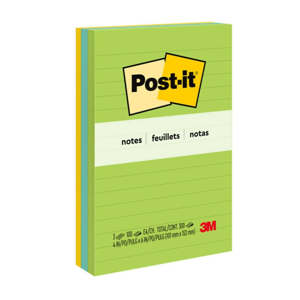 NOTE,PST-IT4X6RLD,3PK,ULT