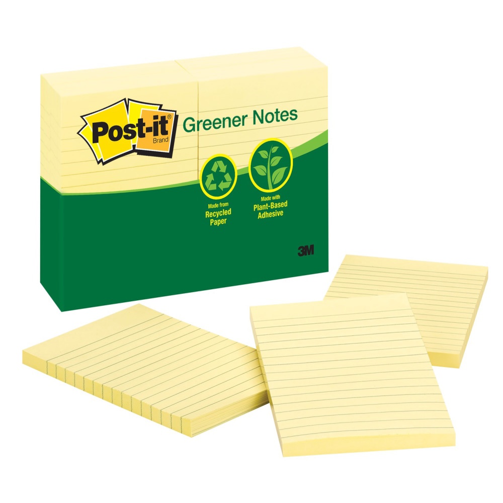 NOTE,POST-IT,4X6,12/PK,YW