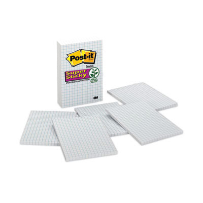 POST-IT 4X6 LINE GRID NOTES6PK
