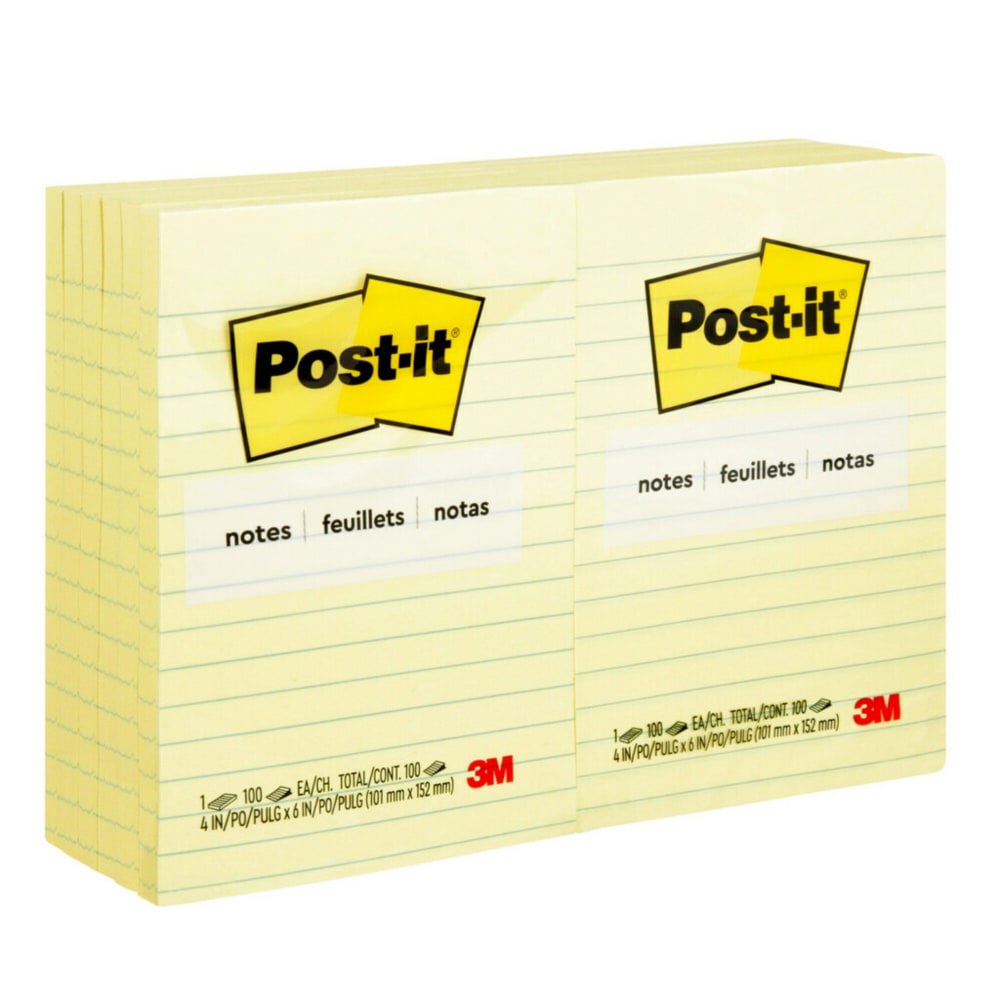 NOTE,PSTIT,RLD4X6,12PK,YW