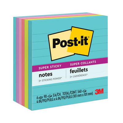 4X4 POST IT MIAMI 6PK
