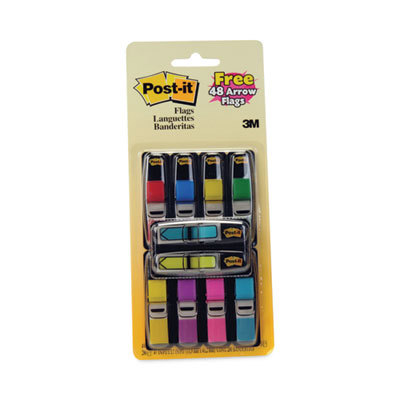 POSTIT 1/2FLAGS AST CLRS 280PK