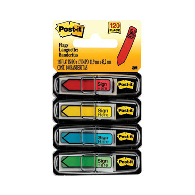 POST-IT .5IN SIGN HERE AST 4PK
