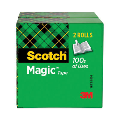 SCOTCH MAGIC TAPE 3/4X72YD 2PK