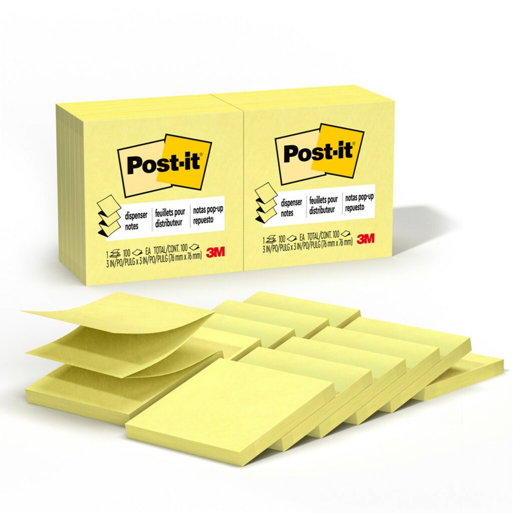 REFILL,PST-IT,3X3,12PK,YW