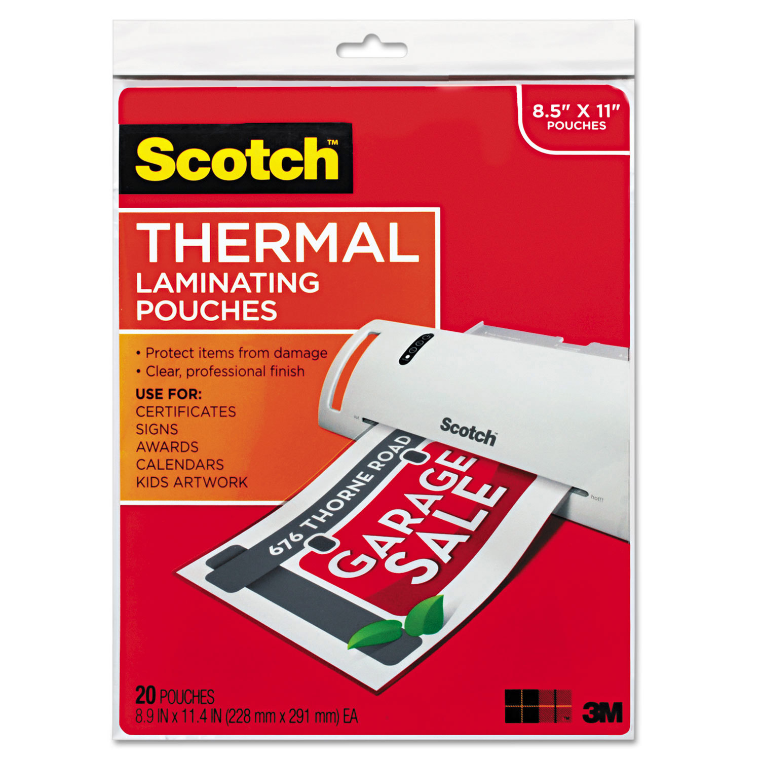 POUCH,THERML,81/2X11,CLR