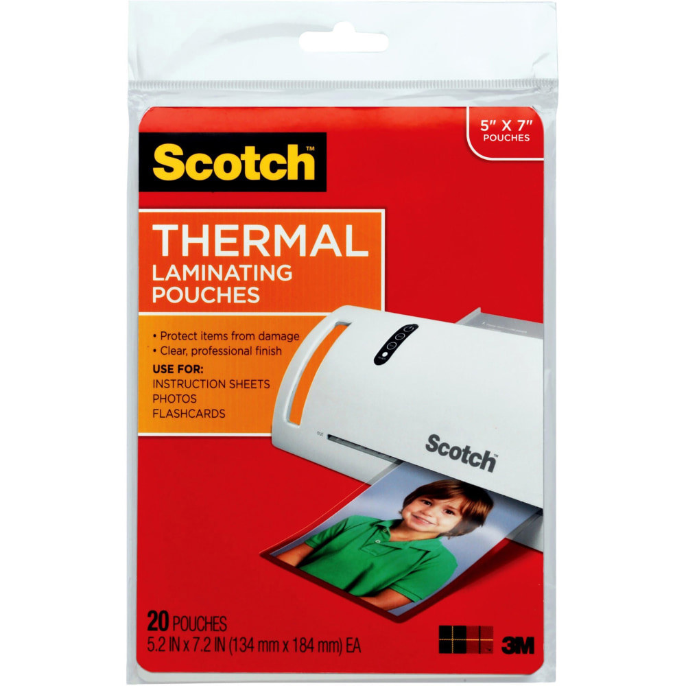 POUCH,THERML,5X7,20PK,CLR